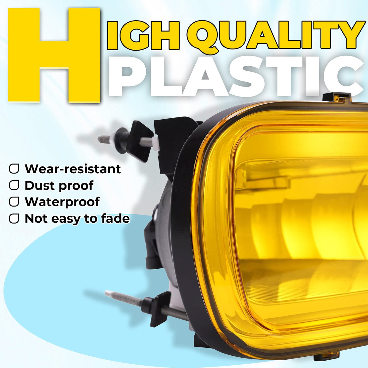 2PCS Yellow Lens Front Left & Right Fog Lights Lamps For Ford F150 F-150 2004-06