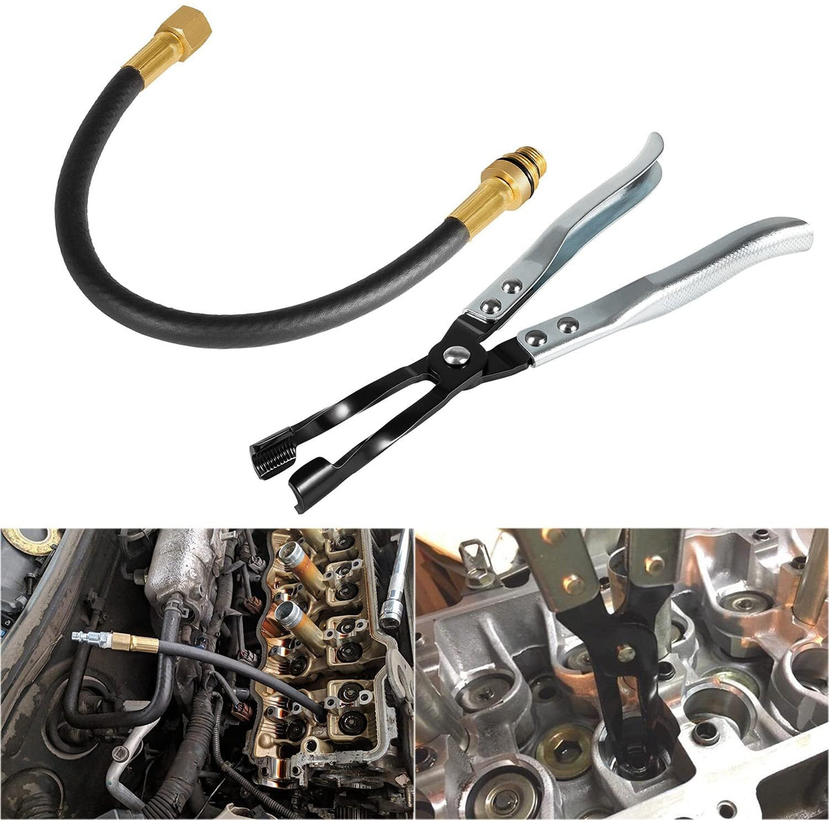 HW0107 Valve Stem Seal Pliers and 19700 Valve Holder Replacement Repair Tool Set
