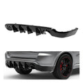 Rear Bumper Diffuser Dual Exhaust For Dodge Durango 2011-2025 Glossy Black