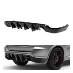 Rear Bumper Diffuser Dual Exhaust For Dodge Durango 2011-2025 Glossy Black