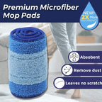 3Pcs Replacement Microfiber Cleaning Refill Pads For Bona Mop 18" Reusable Tools