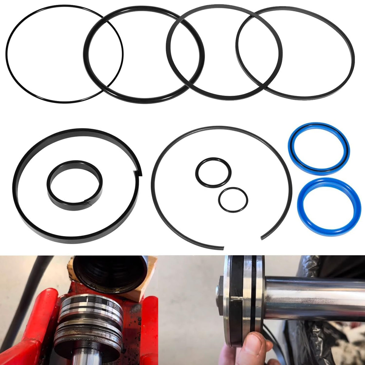 4.0" Bore x 1.75" Rod Cylinder Hydraulic Log Splitter Cylinder Rebuild Seal Kit