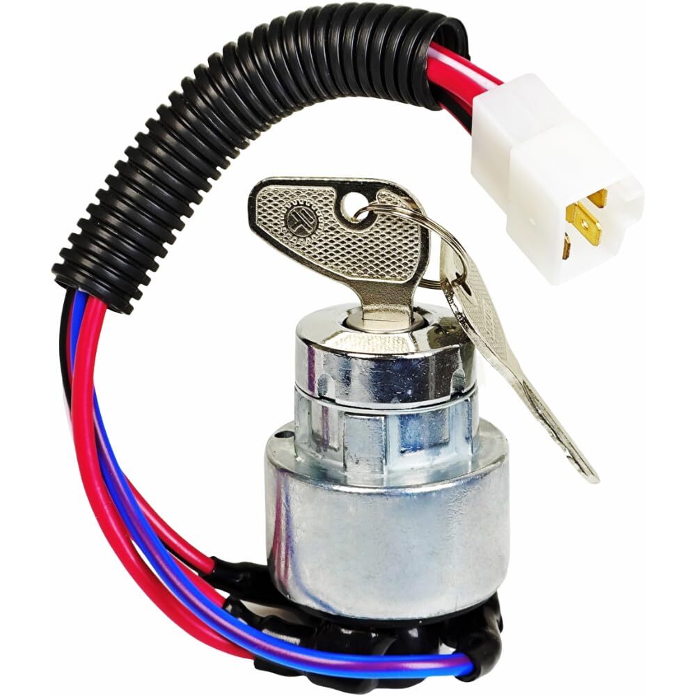 For Kubota L3400 L3700 L3800 L4300 L4400 Ignition Switch TC020-31822 w/ 2 Keys