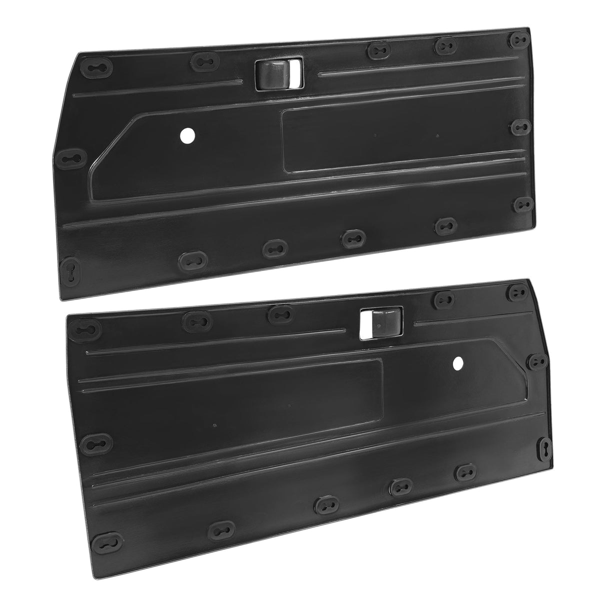 Fit 84-87 Toyota Pickup Truck Interior Door Panels Center Section Black ABS