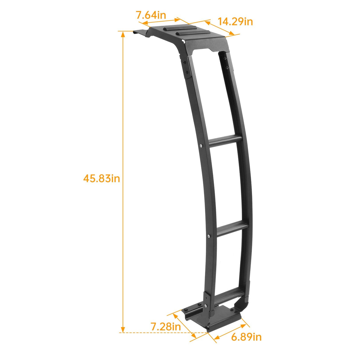 Rear Hatch Ladder Roof Tailgate 3-Step Black For Toyota 4Runner 5th Gen 10-24