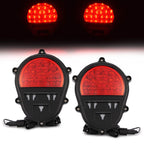 2PCS New For Humvee M998 M35 Black LED Rear Stop Tail Lights Brake Lights Lamps