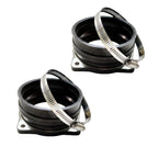 2Pcs New For Mercury Verado Air Intake Isolator w/ Clamp 8M0113513 & 815504256