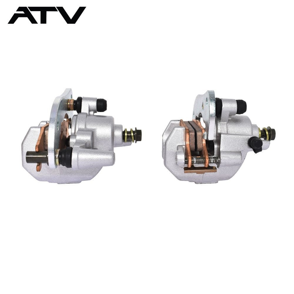 New Front Left Right Brake Calipers W/Pads For Yamaha Kodiak 700 Grizzly 700