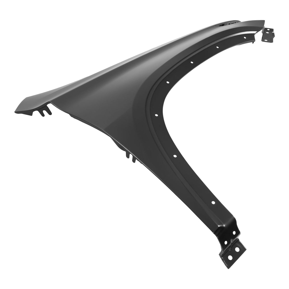 Black Steel Fender For Chevrolet Traverse 2018-2024 2021 Front Passenger Side