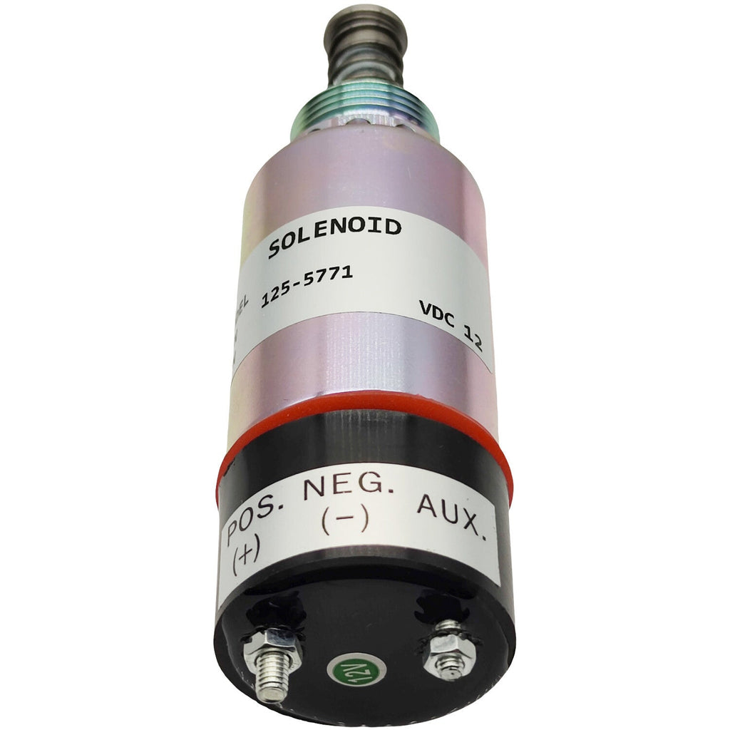 12V Fuel Shutoff Solenoid for Caterpillar Asphalt Paver AP-1000 9X-5312 AP-1050
