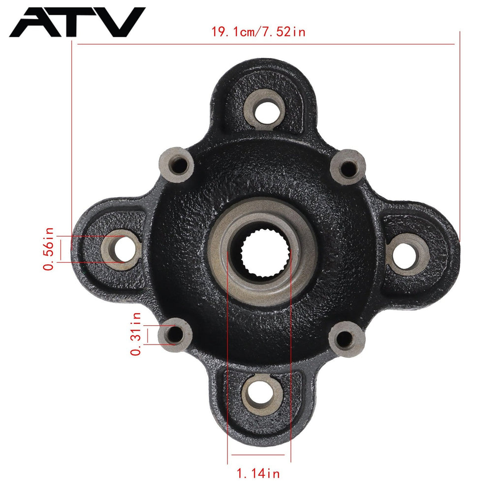 For Polaris Ranger XP 570/900/1000 Wheel Hubs & Studs Kit 5137431-067 5142964067