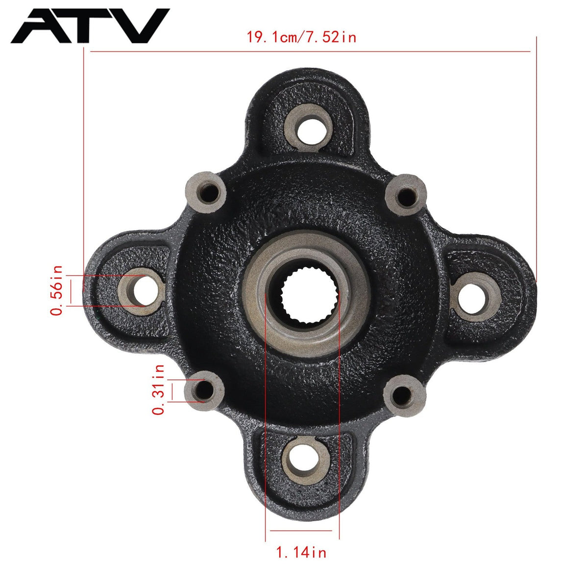 For Polaris Ranger XP 570/900/1000 Wheel Hubs & Studs Kit 5137431-067 5142964067
