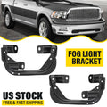 Fog Light Lamp Bracket Steel Pair for Dodge Ram 1500 2500 3500 Truck Pickup