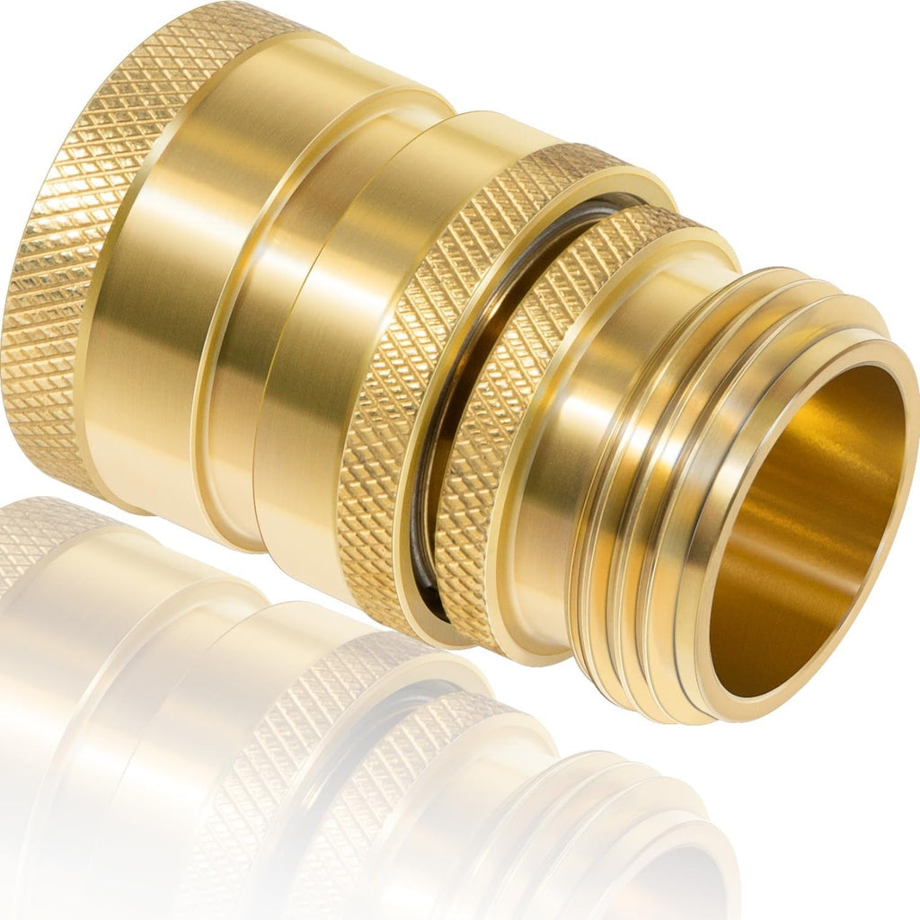 22729 Hose Quick Disconnect Set Heavy-Duty Brass, 3/4” GHT Male x Female