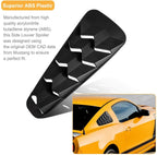 2Pcs/Set Quarter Side Window Louvers Sun Shade Cover for Ford Mustang 2005-2014