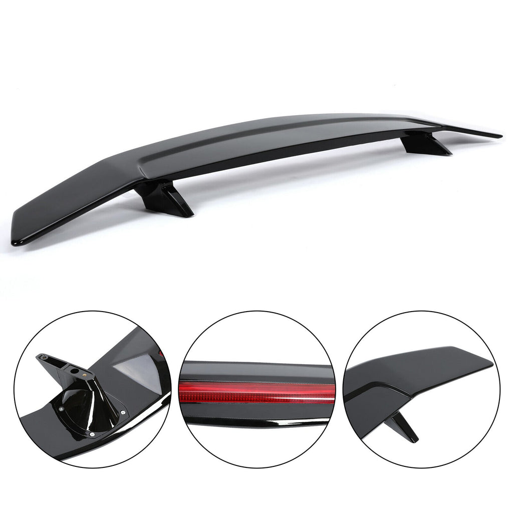 For Honda Civic X 10TH GEN 2016-2021 R Style Trunk Spoiler Wing W/ LED Light
