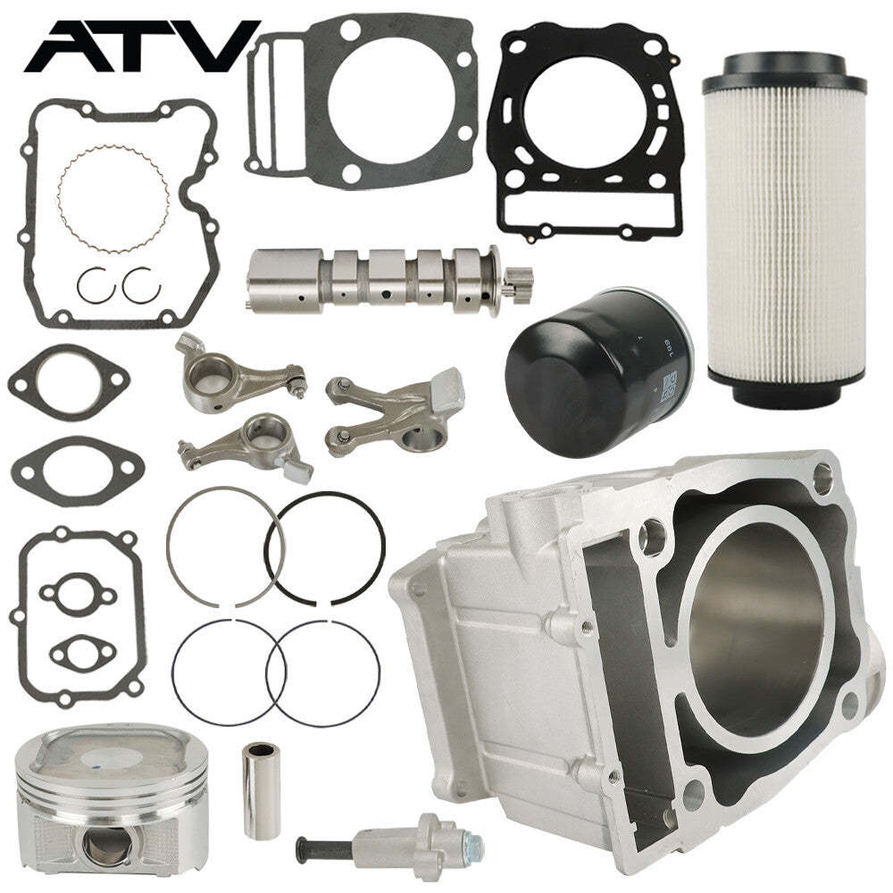 For Polaris Ranger 500 Cylinder Piston Camshaft Rocker Arm Top End Kit 1999-2012