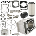 For Polaris Ranger 500 Cylinder Piston Camshaft Rocker Arm Top End Kit 1999-2012