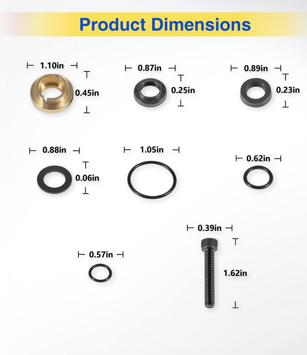 Pressure Washer Seal Kit Set Replace For Briggs & Stratton 190595GS 190711GS