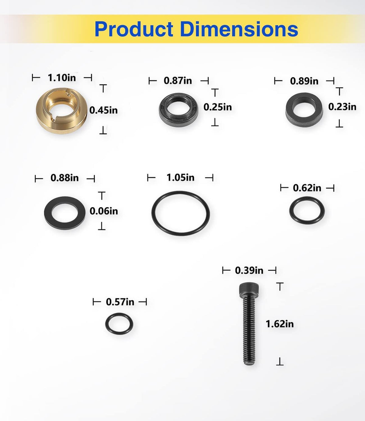 Pressure Washer Seal Kit Set Replace For Briggs & Stratton 190595GS 190711GS