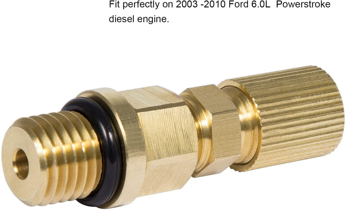 6.0L Powerstroke Fuel Pressure Test Fitting Adapter for 2003-2010 Ford Diesel