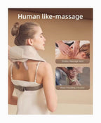 Cordless Neck Massager Heat 6D Shiatsu Neck Shoulder Massager Deep Tissue Back