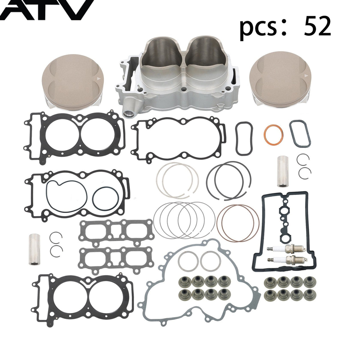 For Polaris RZR Trail S 1000 2021-23 3023156 Cylinder Gasket Piston Overhaul Kit