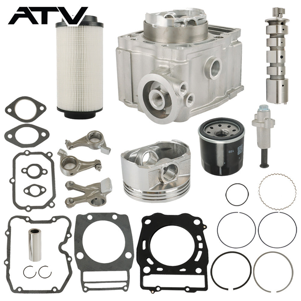 For Polaris Ranger 500 Cylinder Piston Camshaft Rocker Arm Top End Kit 1999-2012
