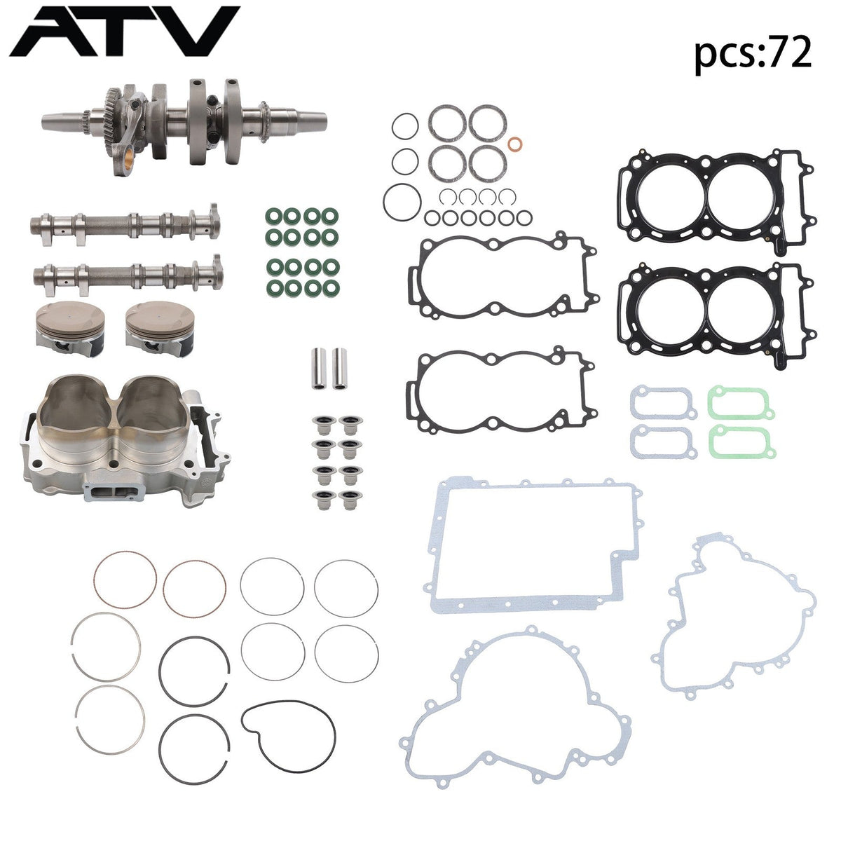 Crankshaft Camshaft Cylinder Kit 3022278 For Polaris RZR 900 XP 2013-2014 93mm
