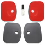 2Pcs Roof Rail Pads For Ford Transit Extended Van PE Plastic Black