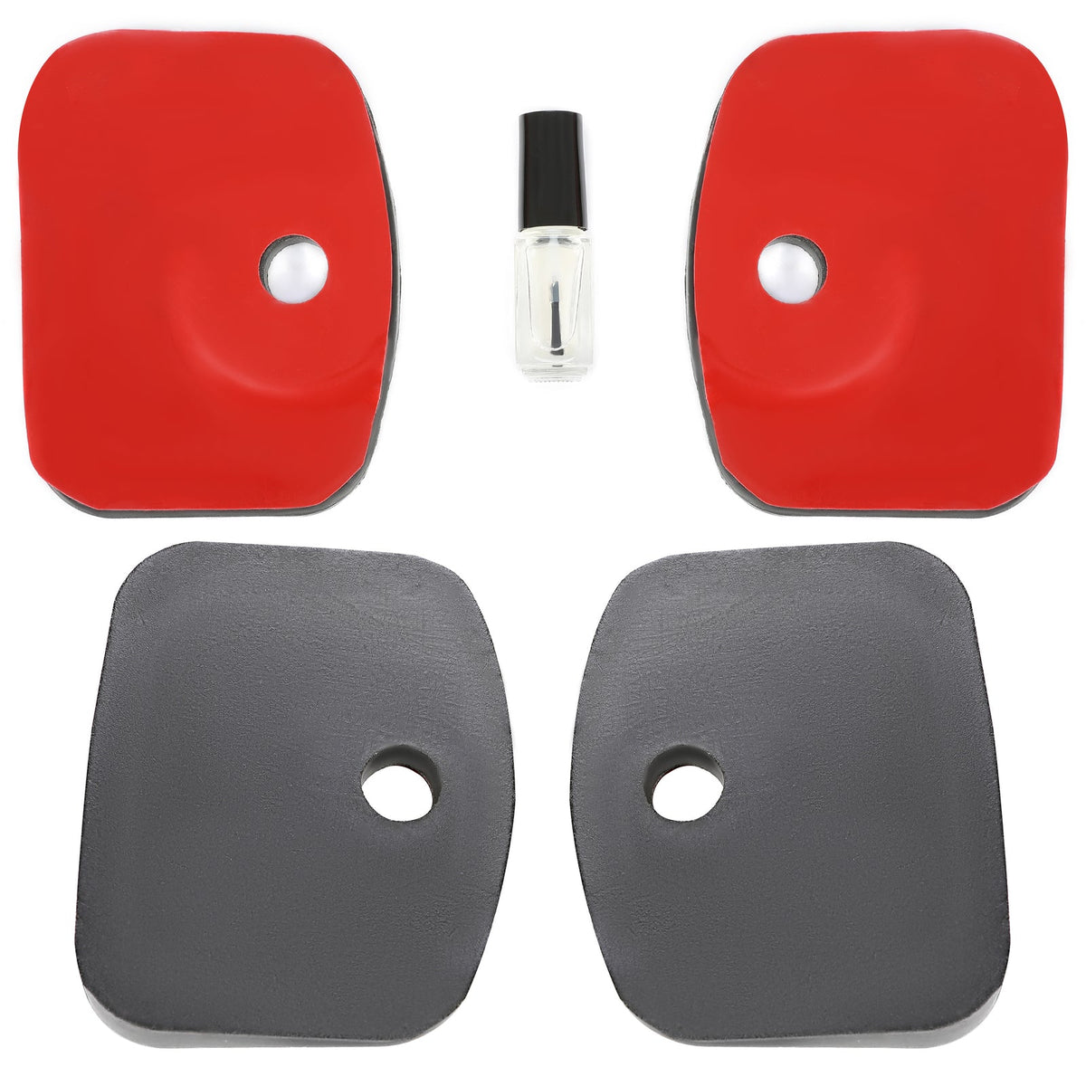 2Pcs Roof Rail Pads For Ford Transit Extended Van PE Plastic Black
