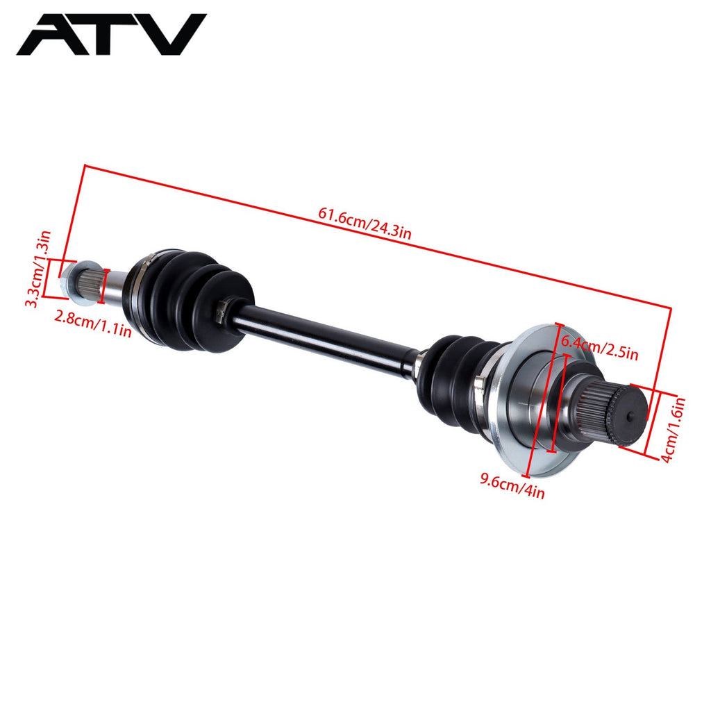 Rear Left CV Axles Drive Shaft For Yamaha RHINO 450 YXR450F YXR450FA 2006-2009