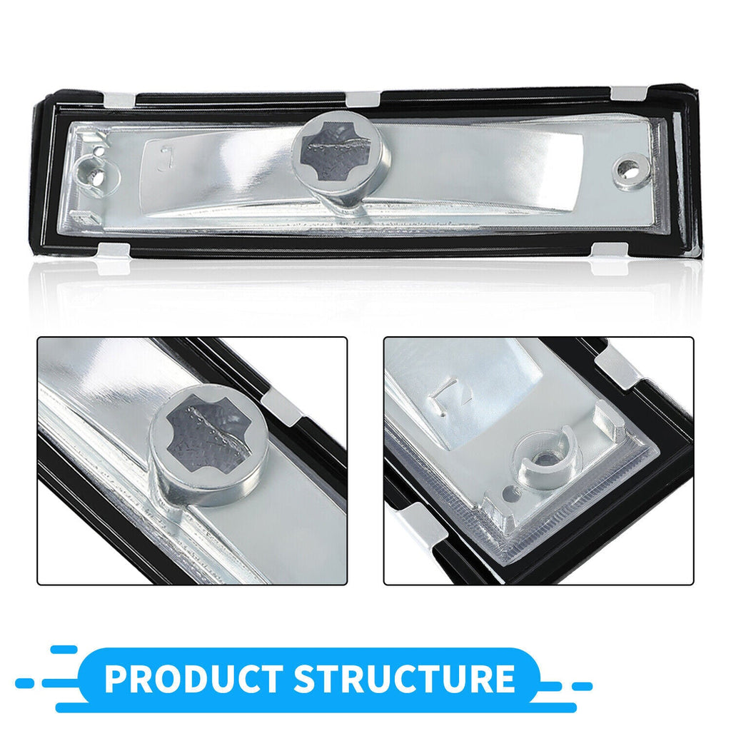Side Marker Light Clear Lens For Chevy GMC Jimmy Blazer Suburban C/K 1981-1991