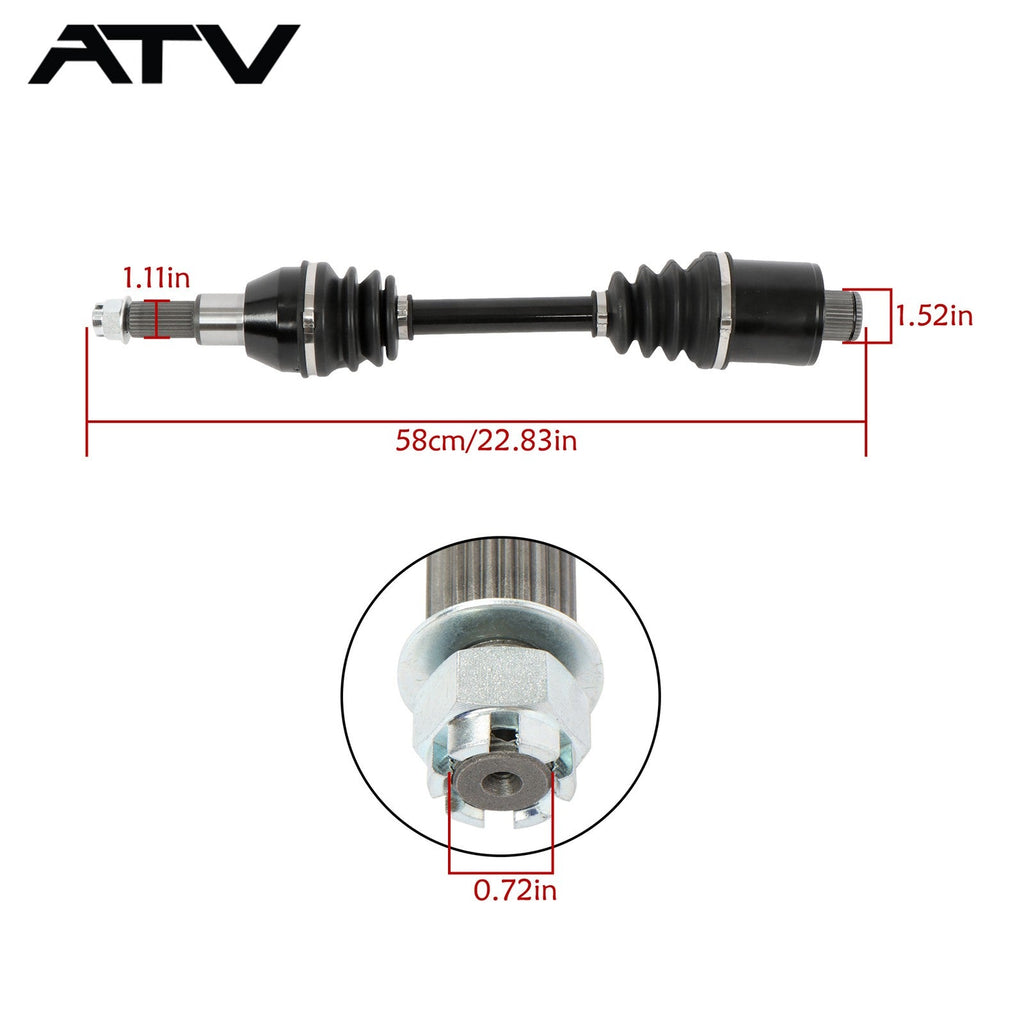 Rear Left Right CV Axles Drive Shaft For Polaris Sportsman 500 4X4 1999-2002