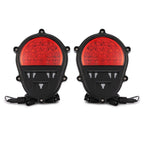 2PCS New For Humvee M998 M35 Black LED Rear Stop Tail Lights Brake Lights Lamps