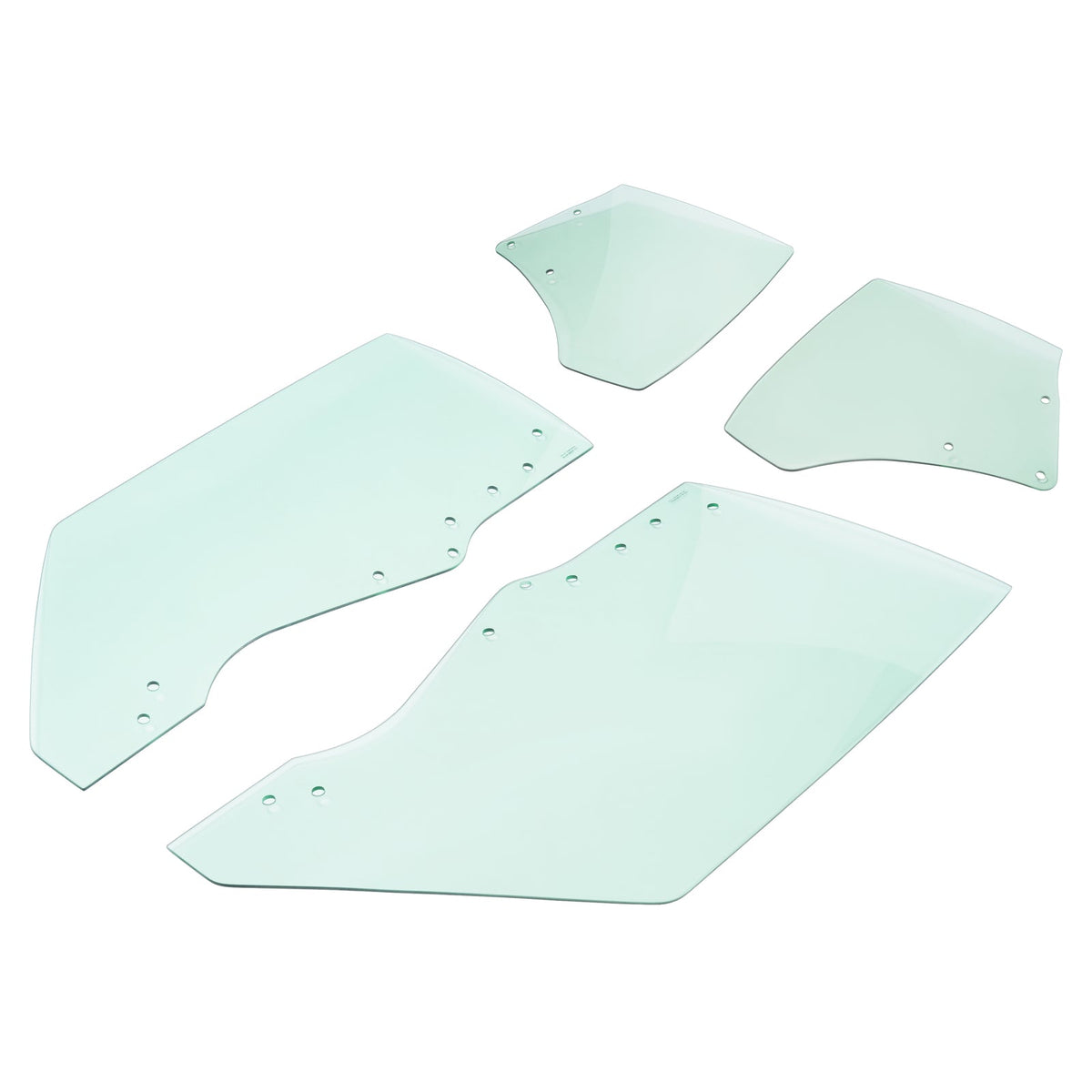 Fits Chevy Chevelle Malibu 2Door 1970-1972 Quarter Side Door Window Glass 4Pcs