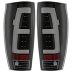 Black Smoke For 02-06 Chevy Avalanche 1500 2500 LED Tube Tail Lights Brake Lamps