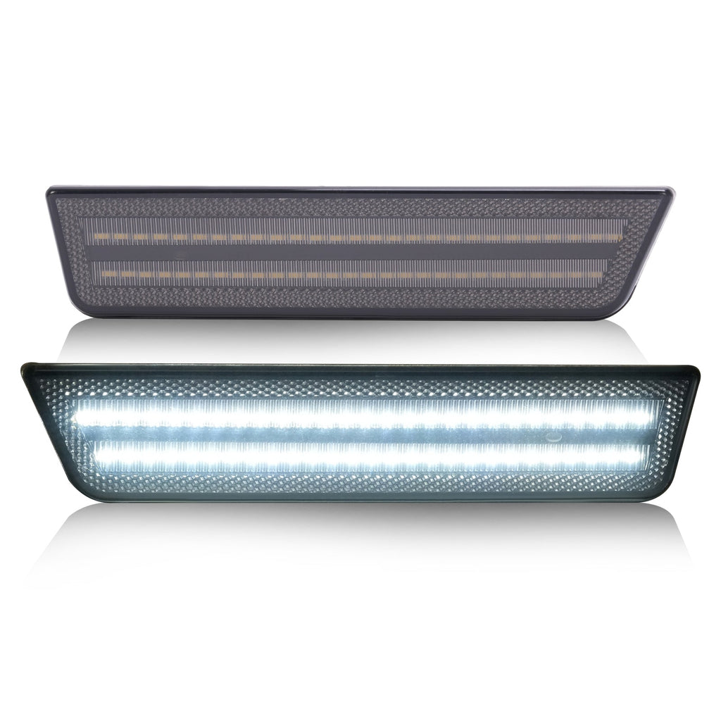 LED Front Side Marker Light White For Dodge Challenger Charger R/T Sedan 2008-14