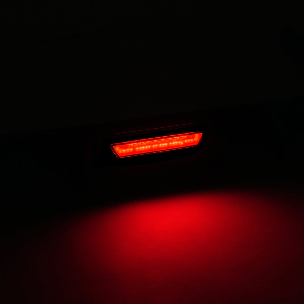 Rear Bumper Diffuser W/ Led Brake Light Gloss Black For 2021-23 Hyundai Elantra