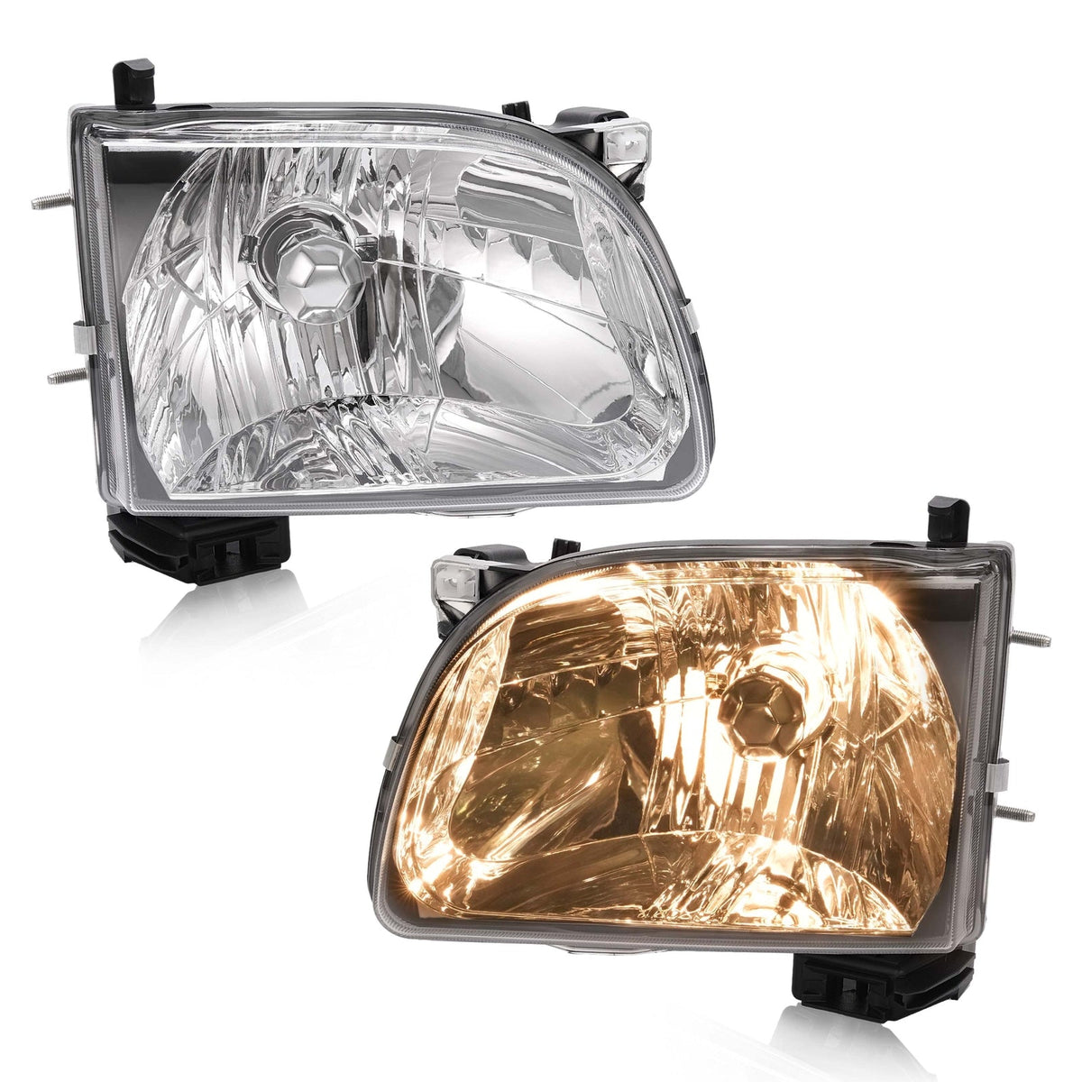 For Toyota Tacoma 2001 02 03 2004 Headlights Headlamps w/Bulb Driver & Passenger