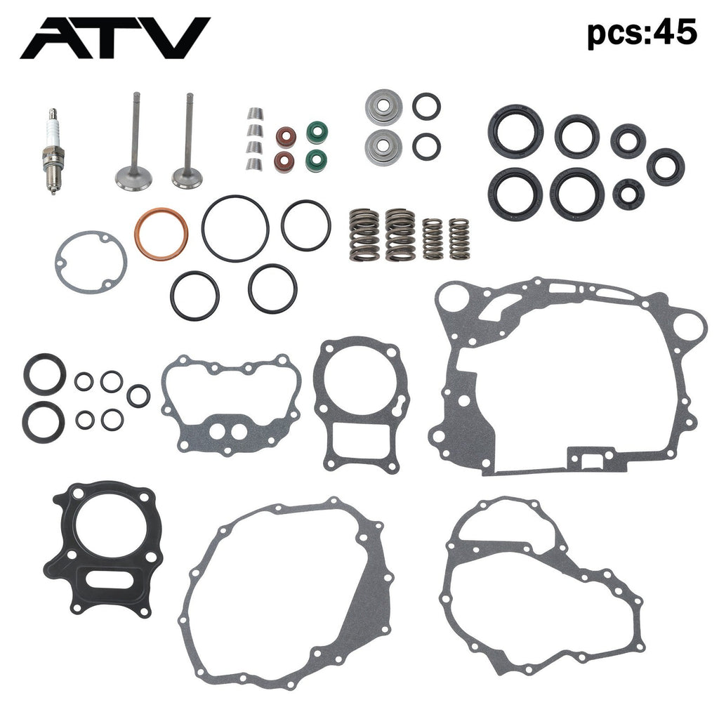 Intake&Exhaust Valve Seals Cylinder Head Overhaul Kit For Honda Recon250 2x4