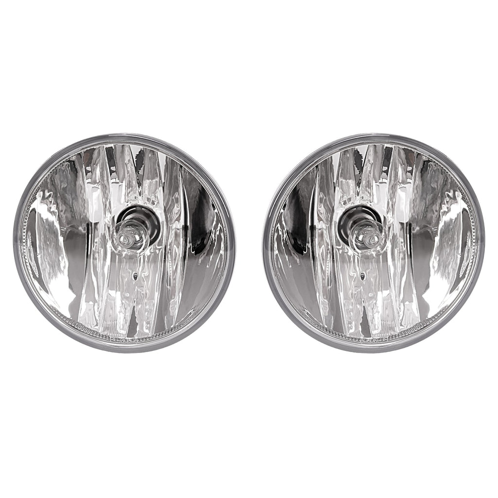 For Chevrolet Colorado 2021-2022 Clear Fog Lights w/ Chrome Bezel Wires Switch