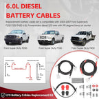 Battery Cables Kit For 2003-2007 Ford Superduty F250 F350 F450 6.0L Powerstroke