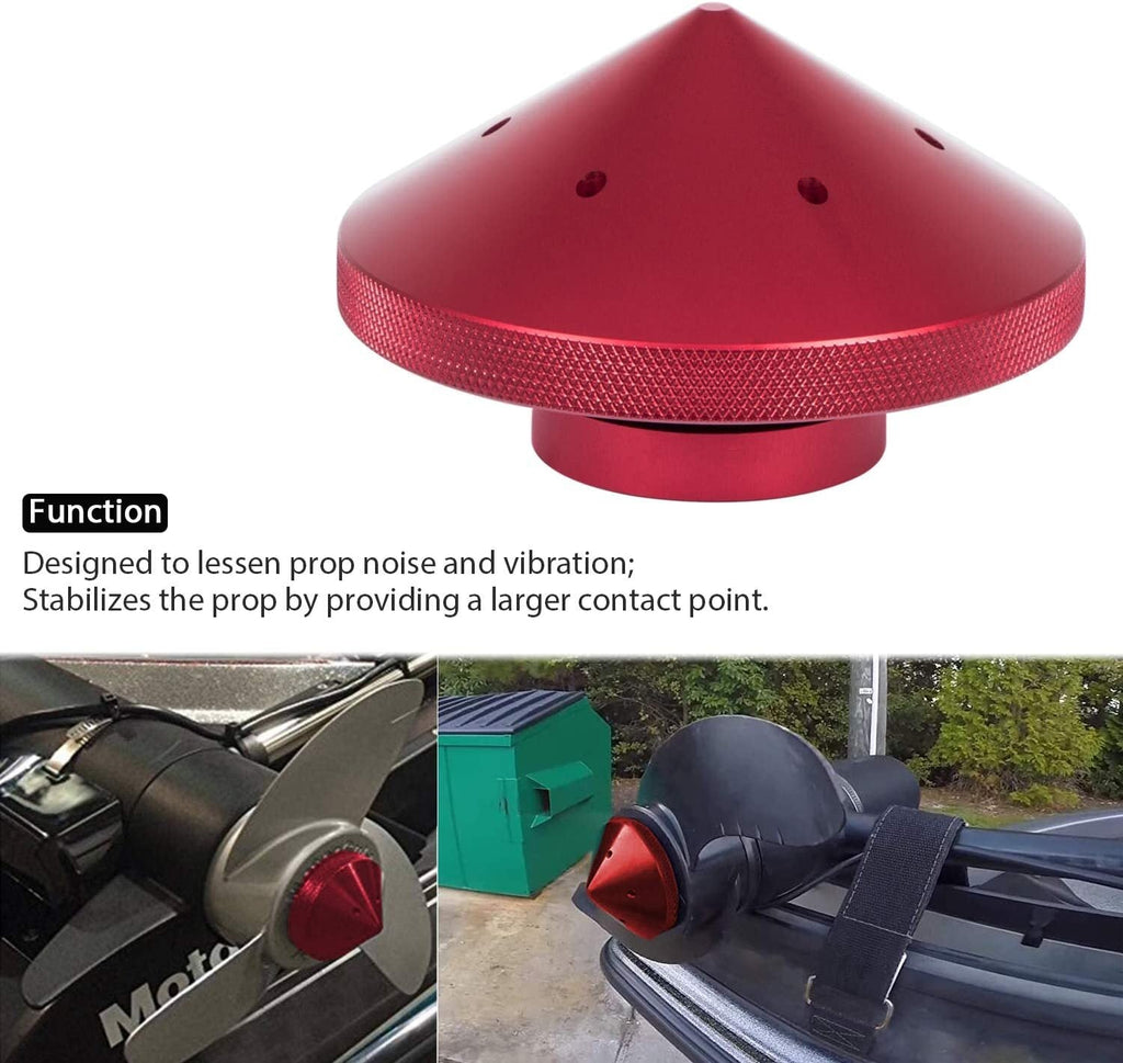 Eliminator Trolling Motor Prop Nut #GFEL-MK-BK-DP for MinnKota 80,101,112 (Red)