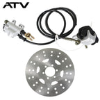 For ATV Go-kart  Stock Rear Hydraulic Brake Caliper Assembly+Disc Rotor Kit