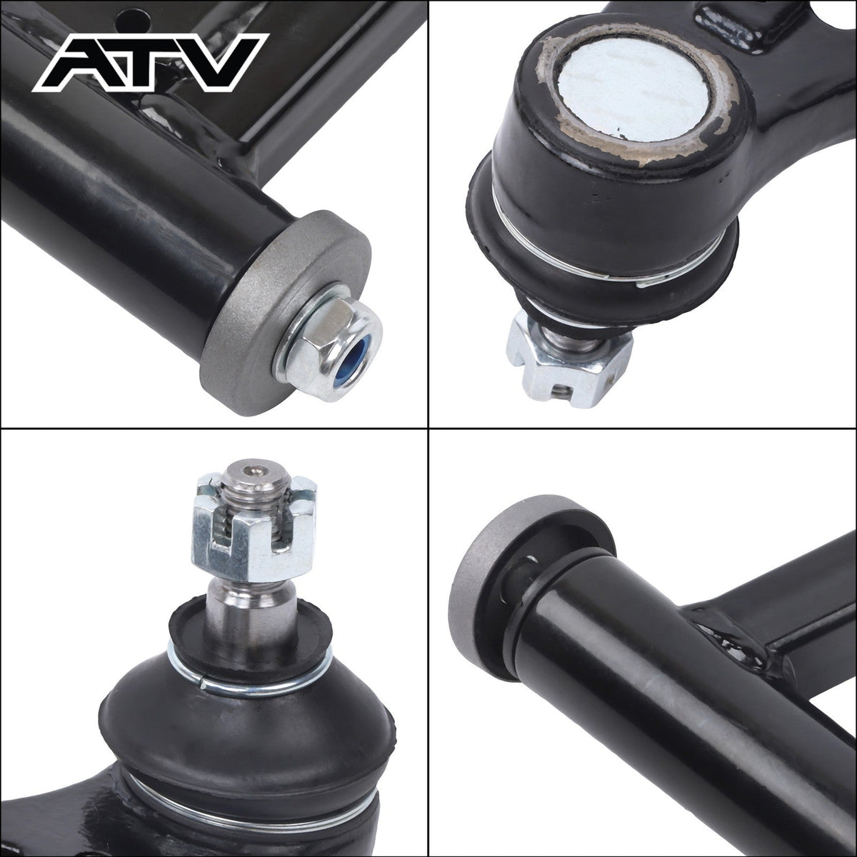 Black Front Upper Left & Right A-Arms 2006-2009 For Yamaha Raptor 700 YFM700R