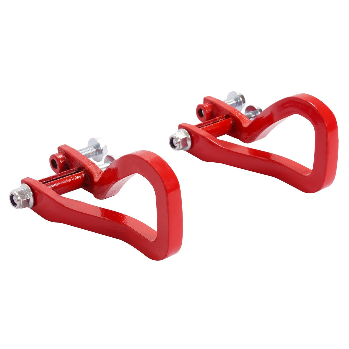 For GMC Sierra 1500 2019-2026 Heavy Duty Front Car Tow Hooks w/ Bolts Red