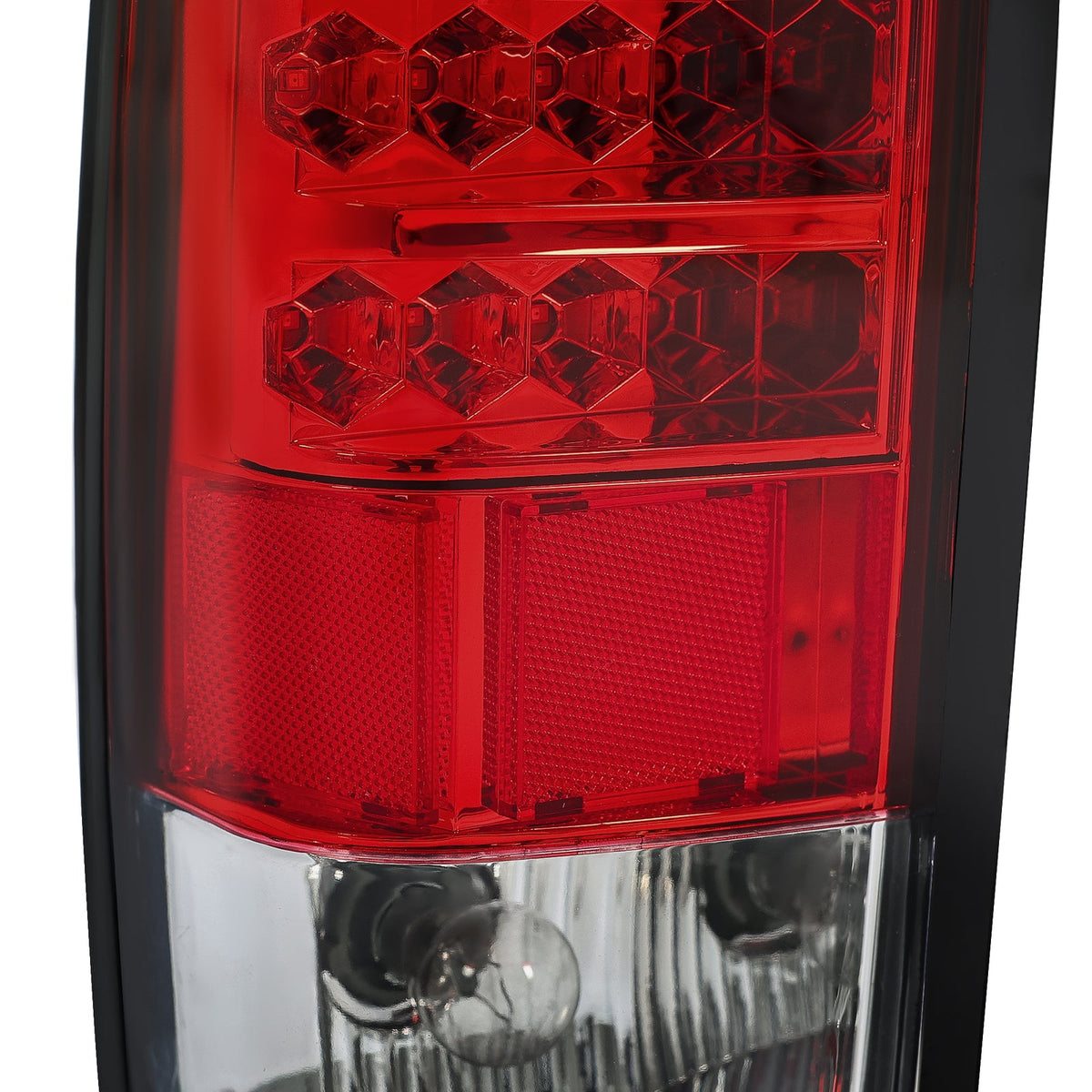 Red Clear LED Tail Lights Brake Lamps For Nissan D21 Hardbody Pickup 1986-1997