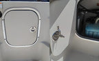 Boat Cam Latch, 316 Stainless Steel Marine Hatch Pull with Back Plate, Screws