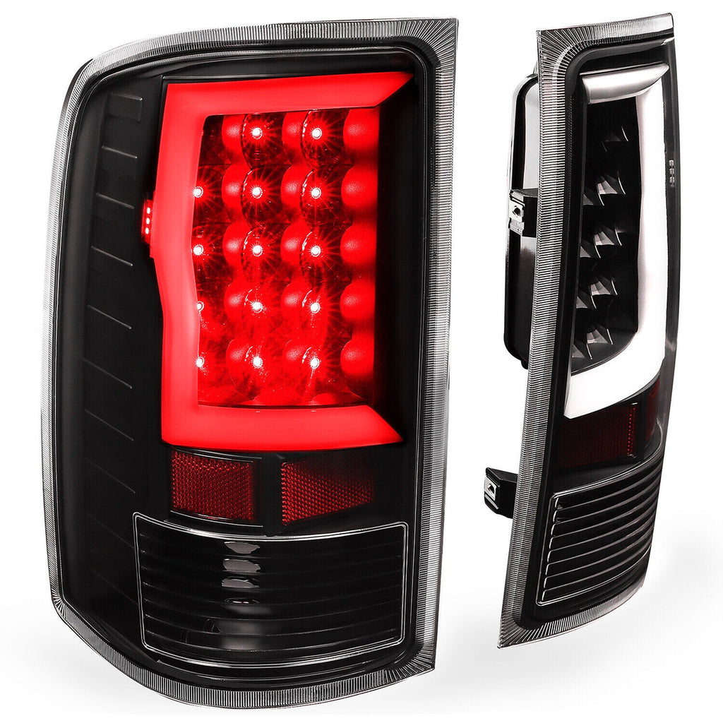 For GMC Sierra 1500 2007-2013 2500HD 3500HD 07-2014 Black LED Tail Lights Lamps
